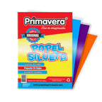 Papel Silueta Primavera Paper Kids paquete x 10 hojas tamaño 1/8, colores surtidos, imagen principal del producto.