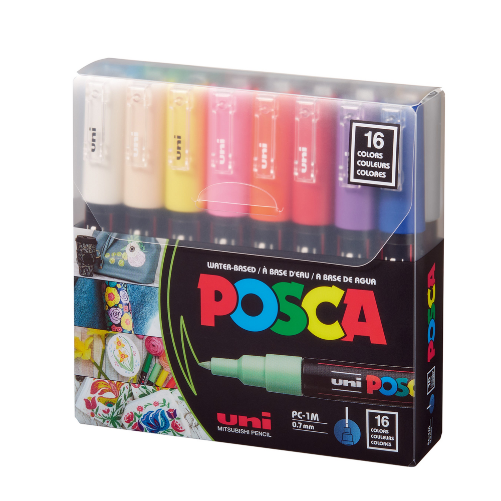Marcadores POSCA PC-1M surtidos x16