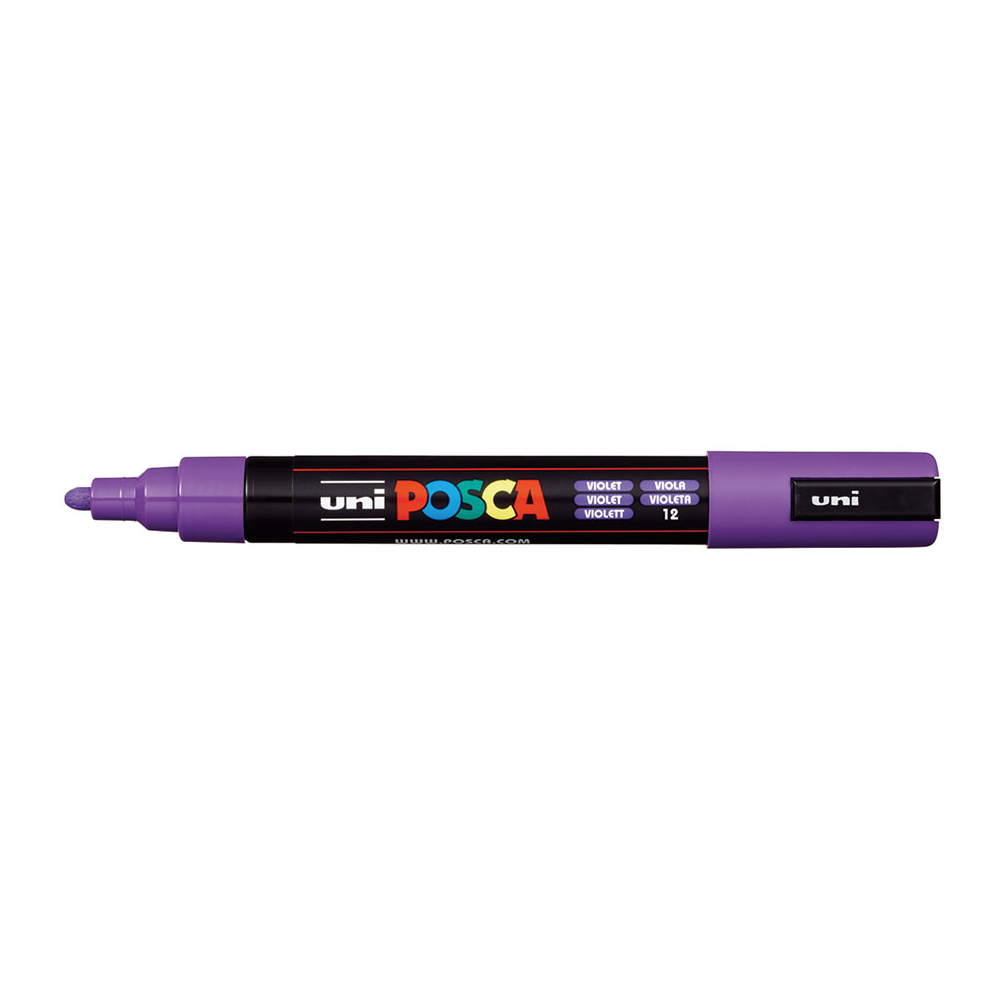 Marcador POSCA PC-5M violeta, punta media
