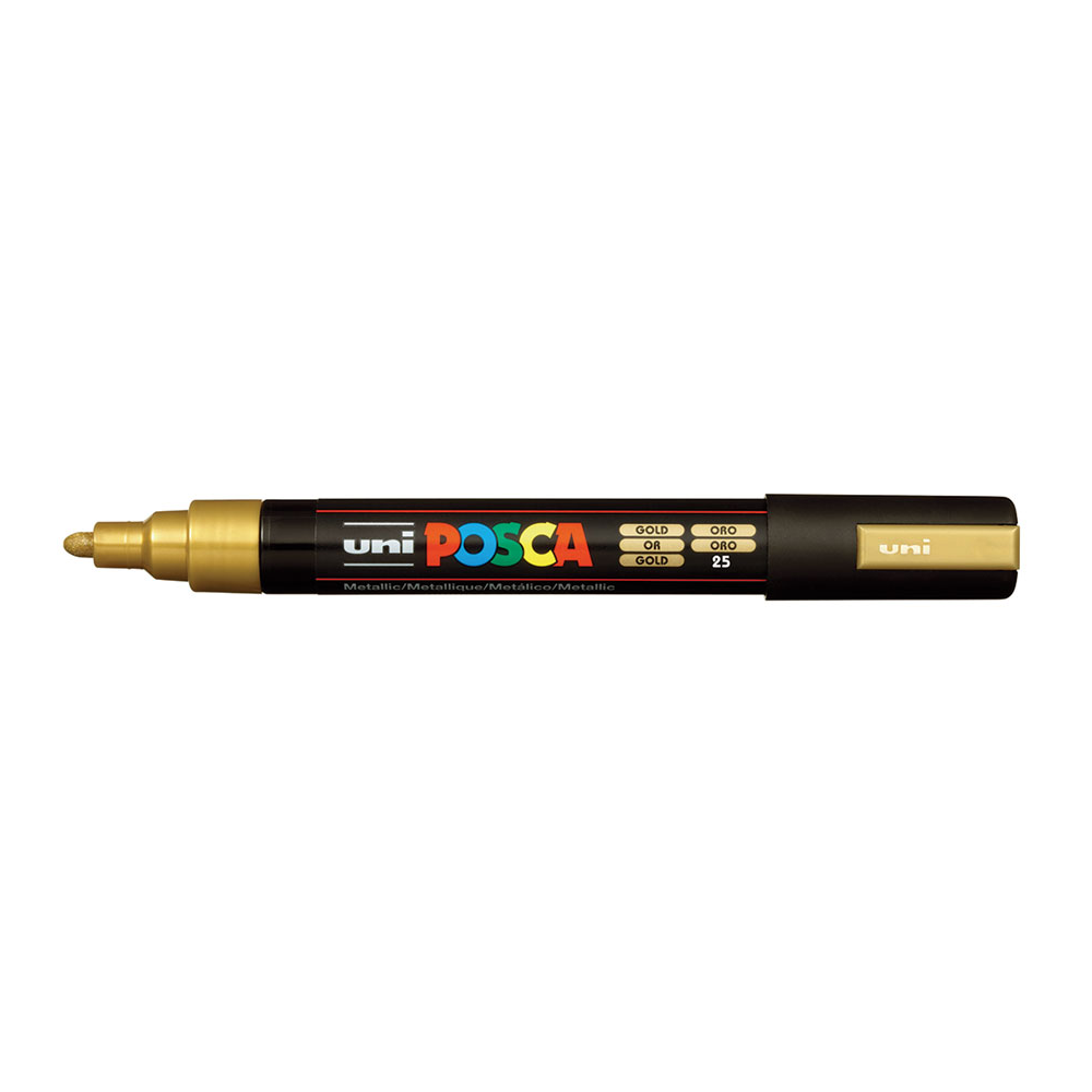 Marcador POSCA PC-5M dorado, punta media