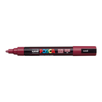 Marcador POSCA PC-5M rojo vino, punta media
