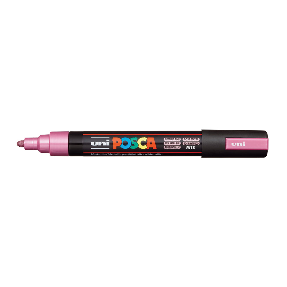Marcador POSCA PC-5M rosa metálico, punta media