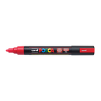 Marcador POSCA PC-5M rojo fluorescente, punta media