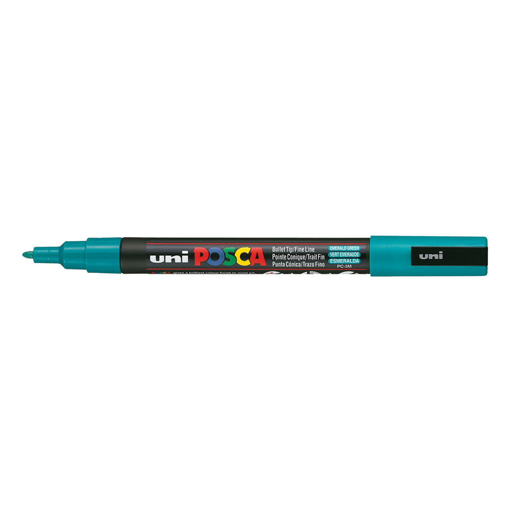 Marcador POSCA PC-3M verde esmeralda, punta fina