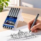 Aplicación ilustrativa del producto Estilógrafos Staedtler Pigment Liner negros x 6 | 308 SB6P