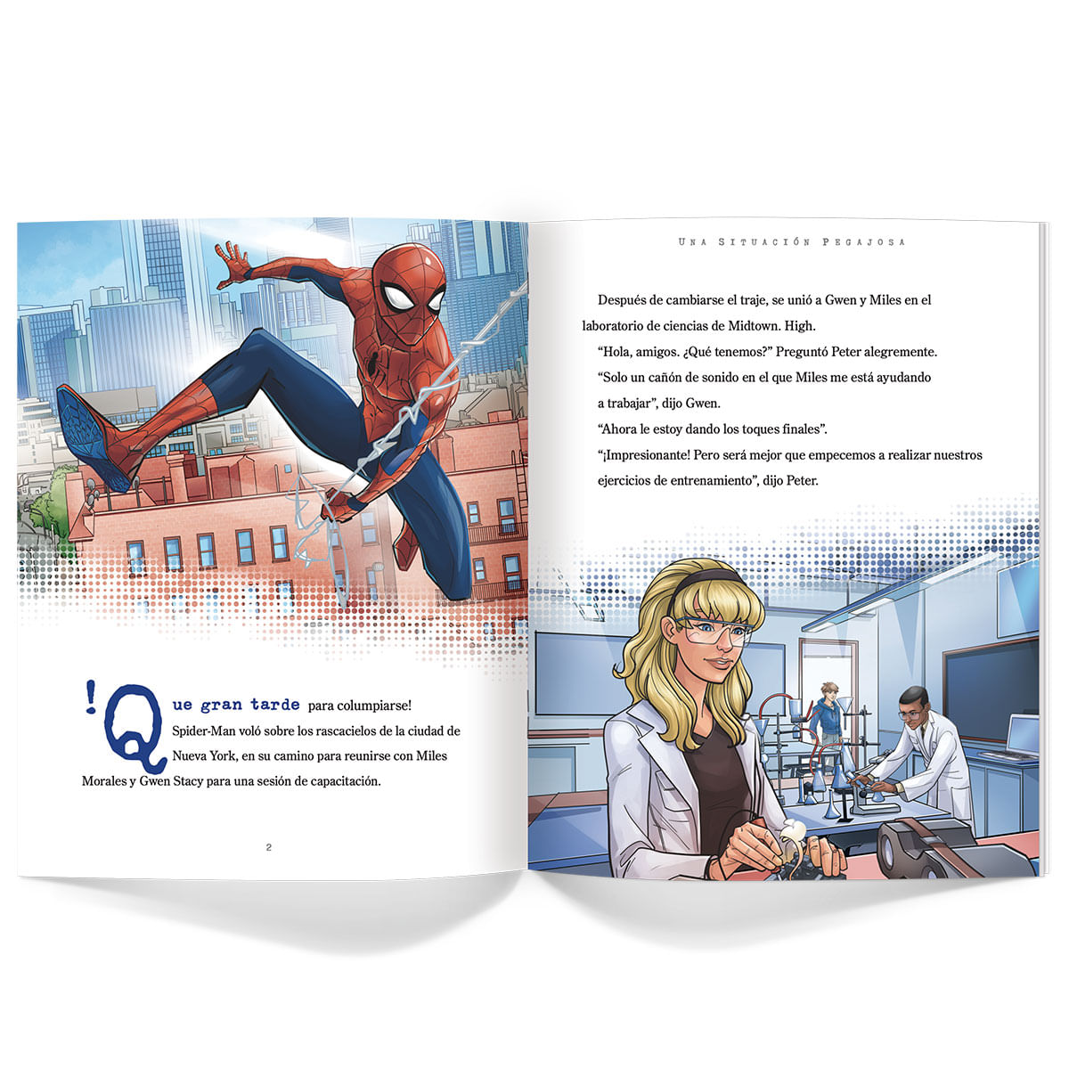 Páginas interiores oficiales del Libro Colección de Cuentos Marvel Primavera