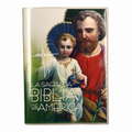 Sagrada Biblia, con oracion a san Jose — fotografía ampliada con IA desde la imagen existente