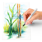 Aplicación ilustrativa del producto Pinceles con depósito de agua STAEDTLER x 4 · 949-SBK4-C