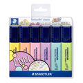Resaltadores pastel STAEDTLER Textsurfer classic x 6 · 364 CWP6 sobre fondo blanco