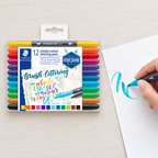 Aplicación ilustrativa del producto Marcadores STAEDTLER lettering doble punta x 12 · 3004 TB12