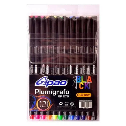 Plumigrafos Gipao X 12 unidades