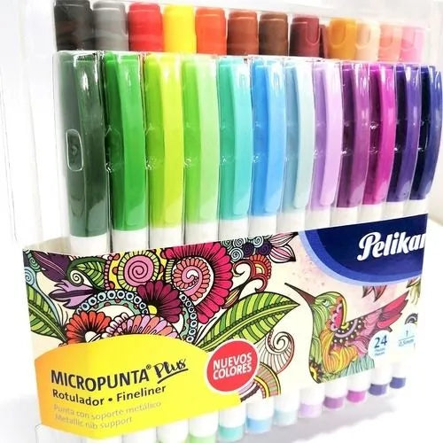 Micropunta Pelikan Plus X24 De Colores Surtidos Punta 0,5mm