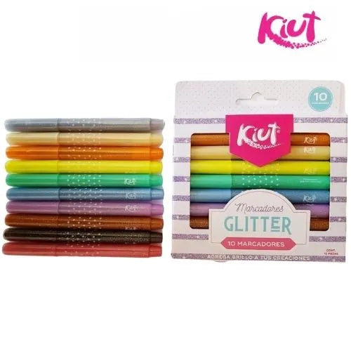 Marcadores Kiut Glitter X10 Norma