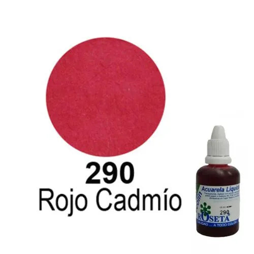 Acuarela Liquida Ecolín Roseta - Rojo Cadmio 290 30 cc
