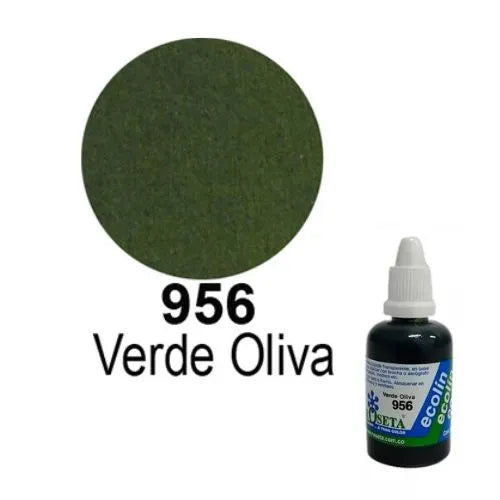 Acuarela Liquida Ecolín Roseta - Verde Oliva 956 30 cc