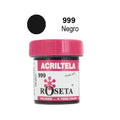 Acritela Roseta - En Colores Planos - Negro 30cc