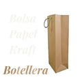 Bolsas de Papel Kraft - Con Etiqueta - Botellera Nacional