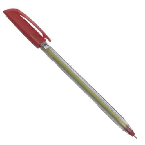 Boligrafo de Gel, Punta Fina - Rojo Tapa Norma