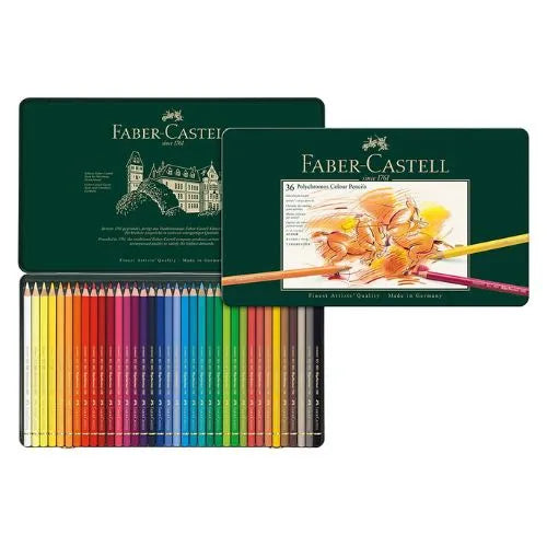 Colores Faber Castell Polychromos - Caja Metálica X36