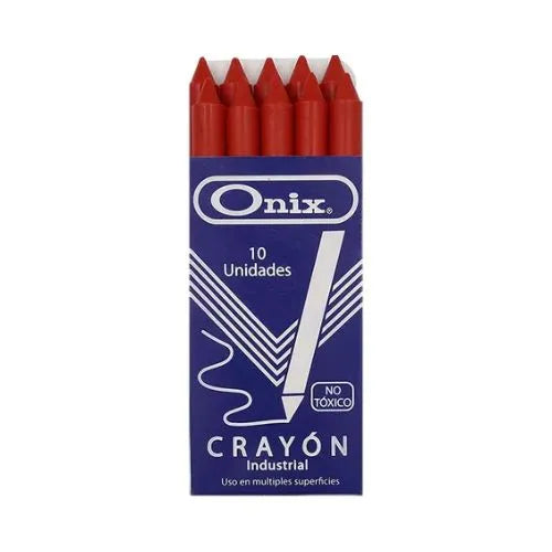 Crayones Ónix - Paquete X10 Unidades De Un Color - Rojo