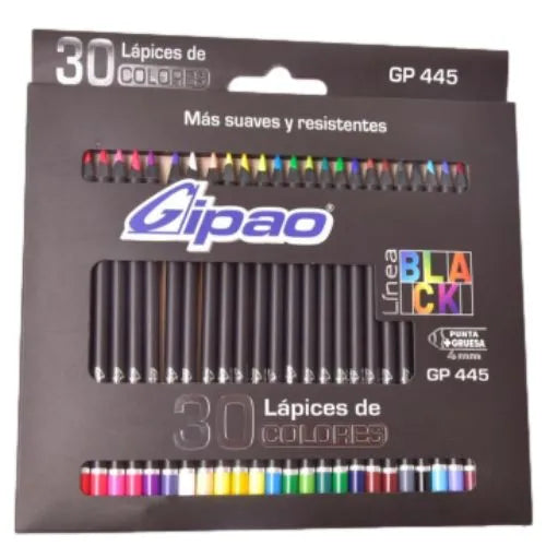 lapices de color Gipao Black - Caja x30