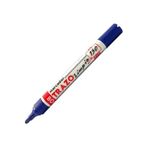 marcador borrable recargable Trazo Limpio - Azul