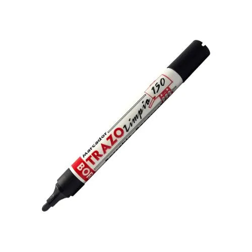 marcador borrable recargable Trazo Limpio - Negro