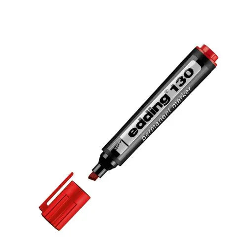 Marcador Edding 130 - Permanente - Rojo