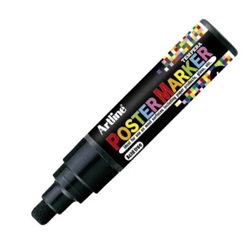 Marcador Poster Marker De Vinilo Negro 6 mm