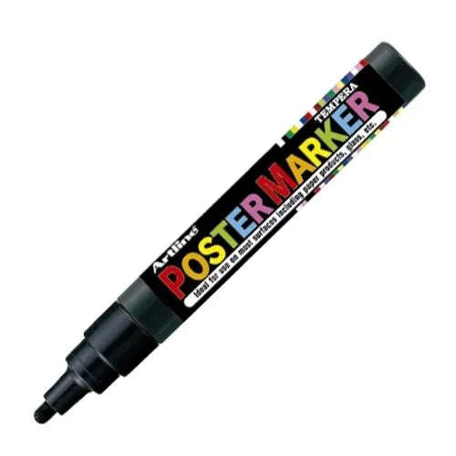 Marcador Poster Marker De Vinilo Negro 2 mm