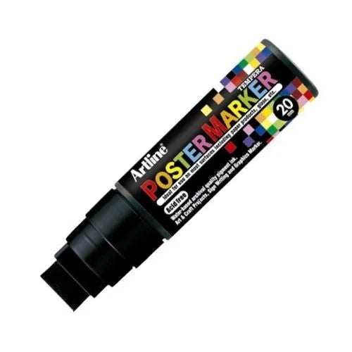Marcador Poster Marker De Vinilo Negro 20 mm