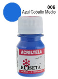 Acritela Roseta - En Colores Planos - Azul cobalto medio 30cc