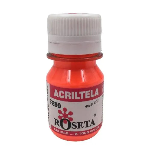 Acritela Roseta Fluorescente - 30cc - Naranja electrico