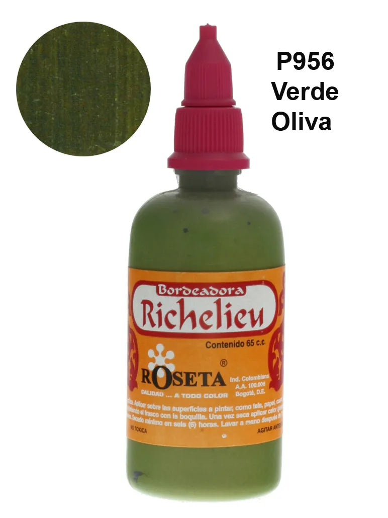 Bordeador Richelieu Verde Oliva Perlado