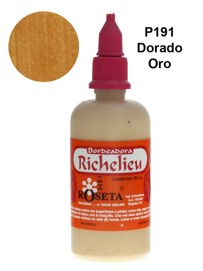 Bordeador Richelieu Oro Perlado