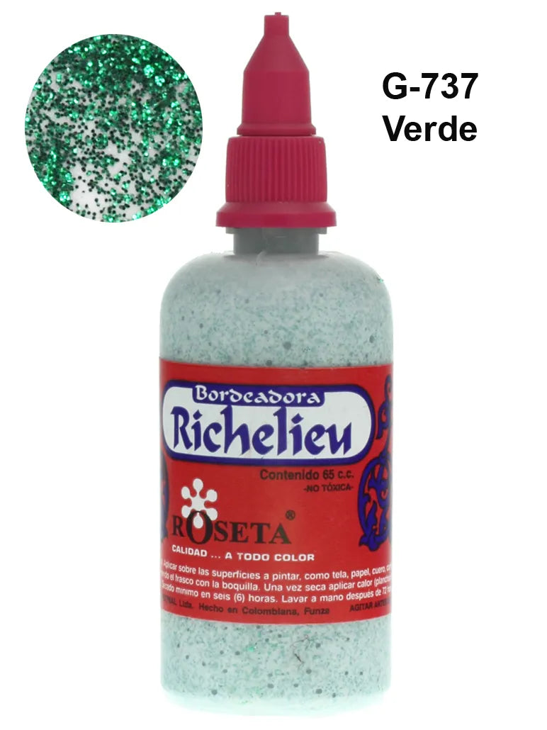 Bordeador Richelieu Verde Escarchado
