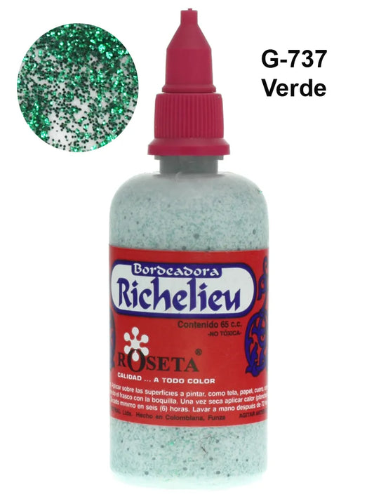 Bordeador Richelieu Verde Escarchado