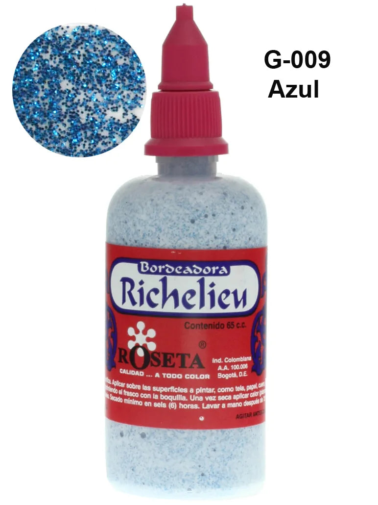 Bordeador Richelieu Azul Escarchado