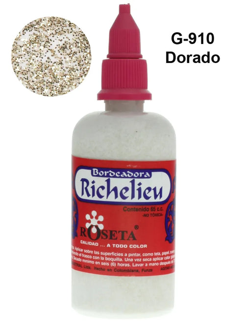 Bordeador Richelieu Dorado Escarchado