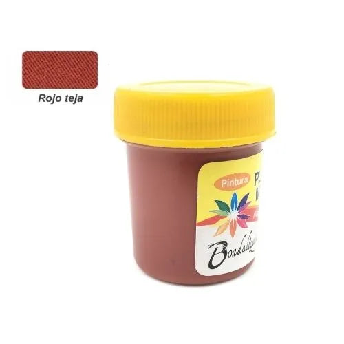 Pintura BordaLiquido Rojo Teja 30cc