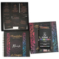 Libro de Mándalas mas caja de colores, marca Artisan - Black + Metalizados