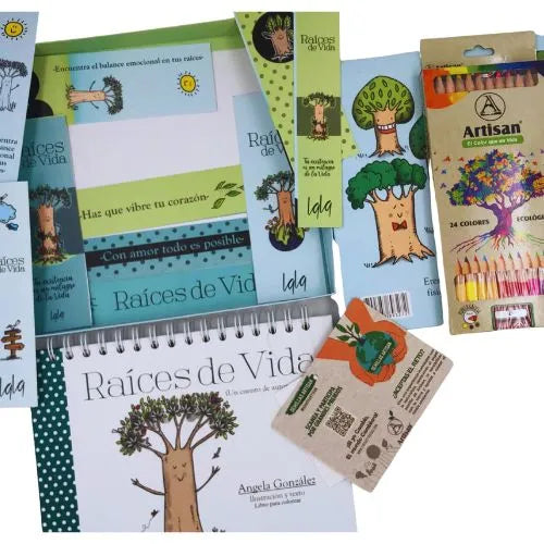 libro para colorear mas colores x24, marca Artisan - Raices de Vida