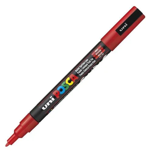 Marcador Posca De Pintura A Base De Agua - Unidad PC 3M Rojo