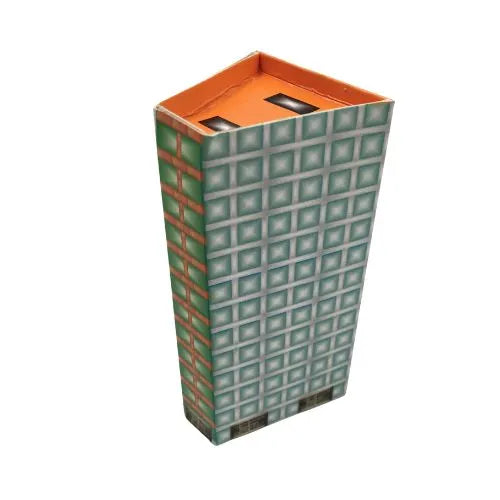 materiales para maqueta exteriores (Edificios, Casas y Más) - Edificio espejos trapecio