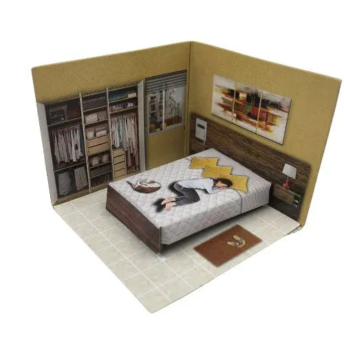 materiales para maqueta interiores de casa - Alcoba Sencilla
