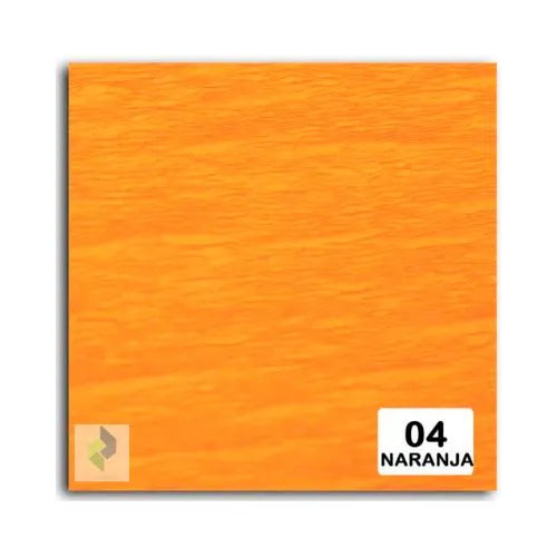 Papel crepe, papel pinocho, papel corrugado o papel crespón - Naranja