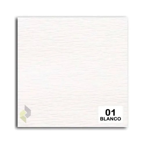 Papel crepe, papel pinocho, papel corrugado o papel crespón - Blanco