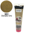 Pasta Acrílica Roseta en tubo Metalizado Dorado oro 100cc