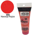 Pasta Acrílica Roseta en tubo Plano Naranja Rojizo 45cc