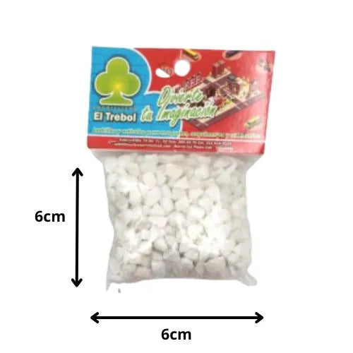 Piedras decorativas para maquetas y manualidades - Grande Blanco